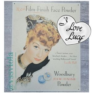 LUCILLE BALL / I LOVE LUCY tin / metal sign. 12"x16" (31.5cm x  40.5cm)